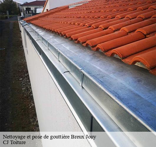 Nettoyage et pose de gouttière  breux-jouy-91650 CJ Toiture 