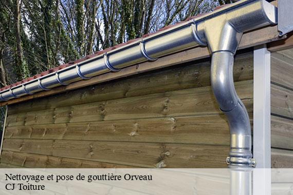 Nettoyage et pose de gouttière orveau-91590 CJ Toiture