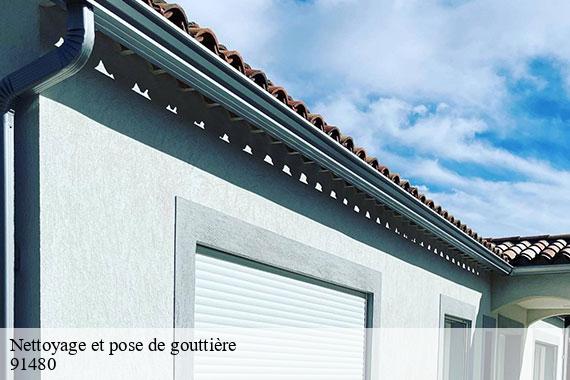 Nettoyage et pose de gouttière quincy-sous-senart-91480 CJ Toiture