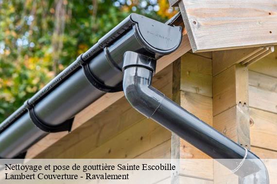 Nettoyage et pose de gouttière  sainte-escobille-91410 Lambert Couverture - Ravalement